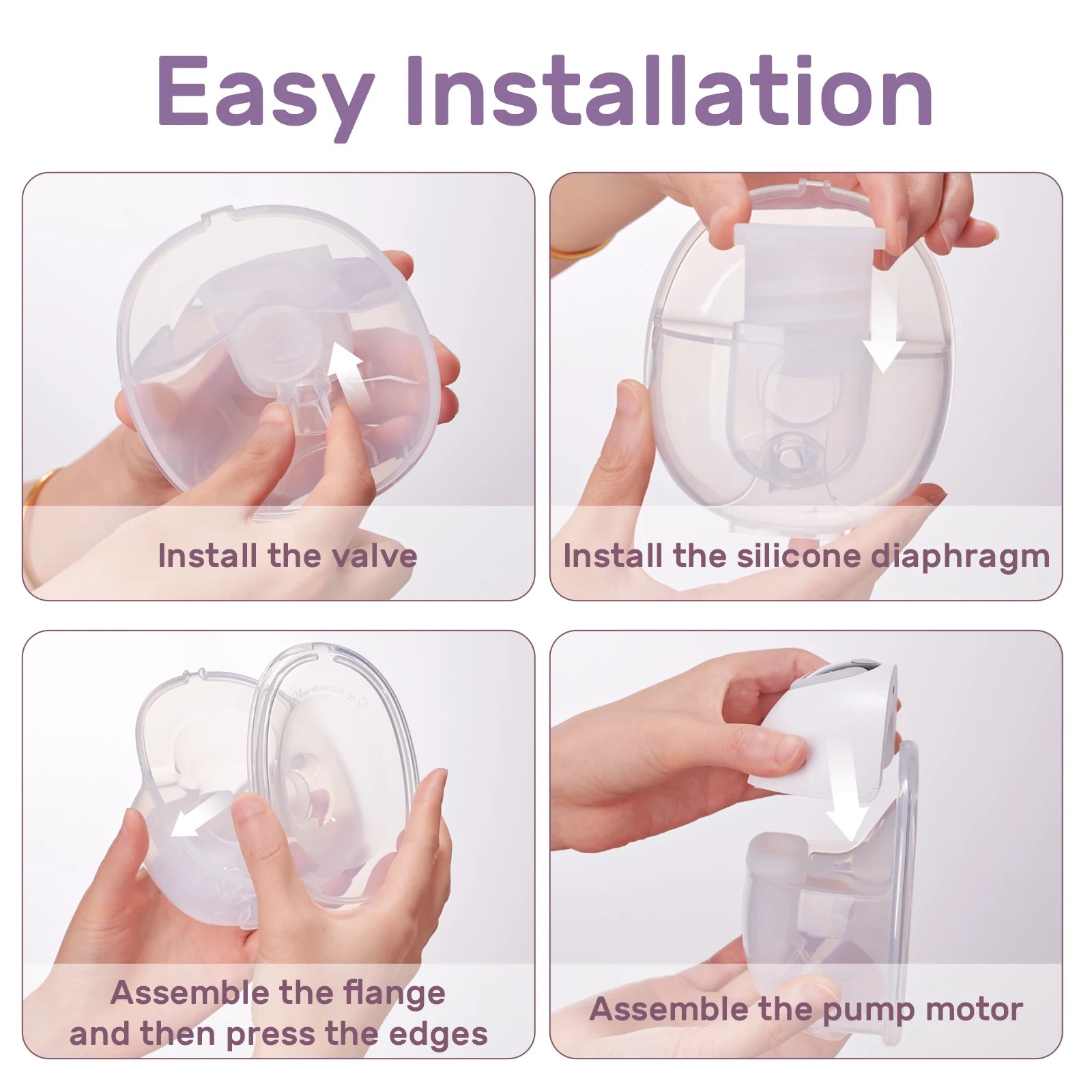 Hands-Free Wearable Breast Pump