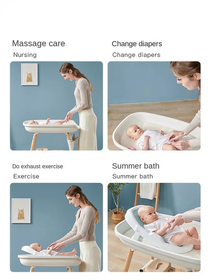 Nordic-inspired baby care table