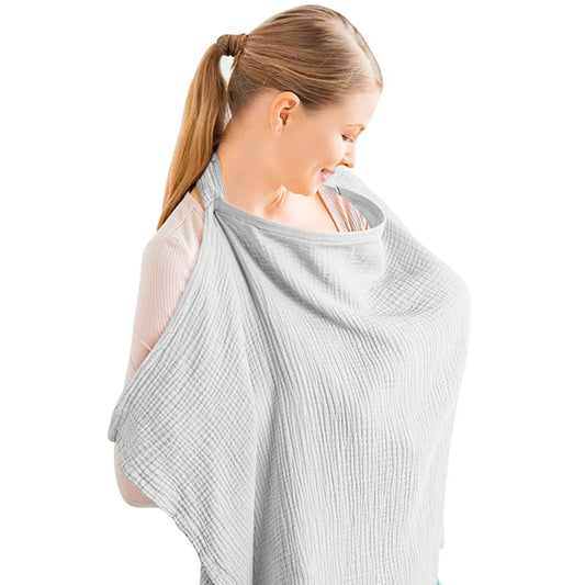 Baby Breastfeeding Blanket – Soft Cotton Muslin Nursing Cover for Newborns