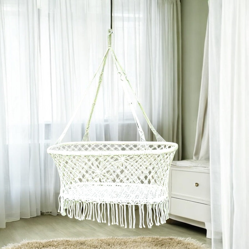 Bohemian Style Bassinet for Baby Nursery