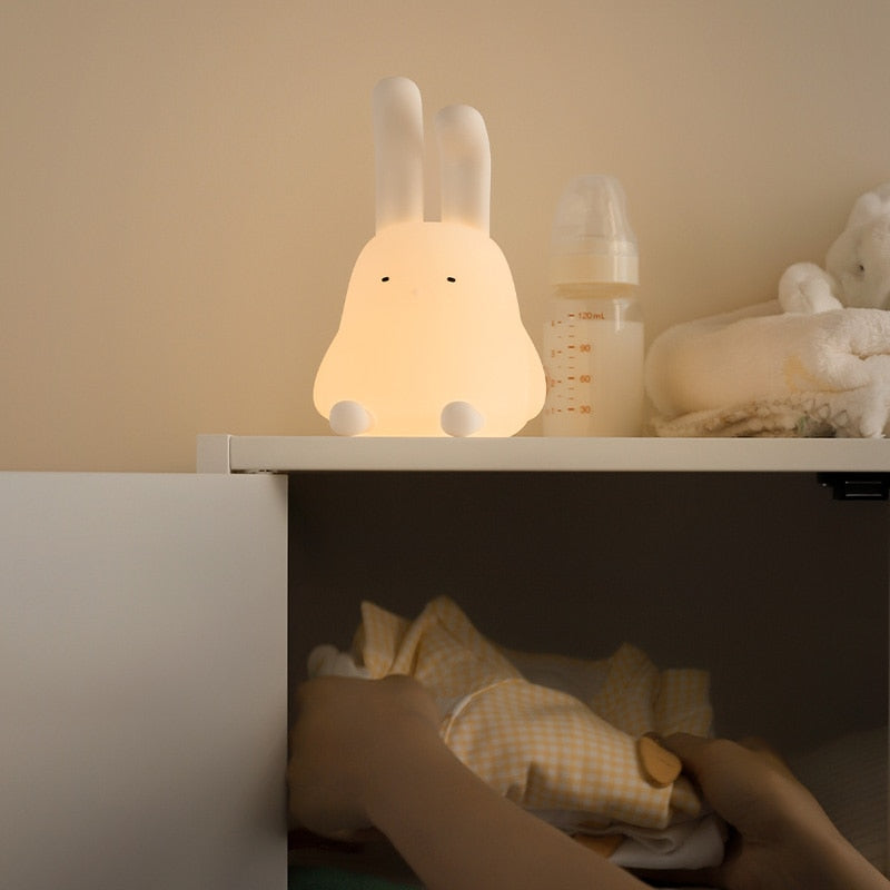 Kawaii Bunny Night Light – Soft, Safe, and Soothing LED Lamp for Kids