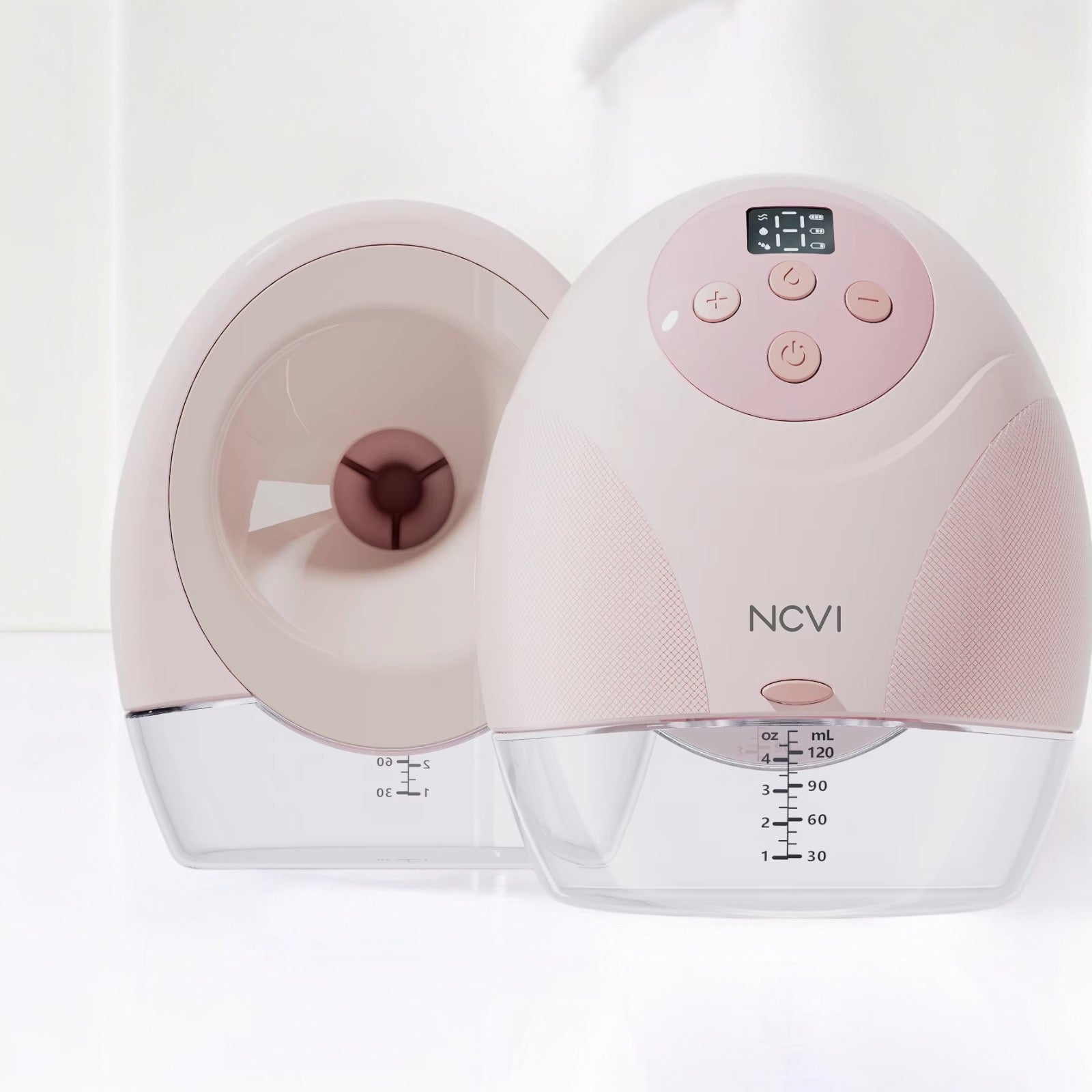 Wearable Breast Pump, Hands Free Breast Pump, 3 Modes & 9 Levels, Painless Ultra Quiet Rechargeable Battery, 21/24Mm Flange