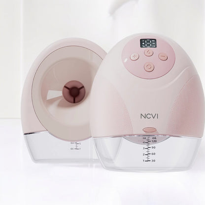 Wearable Breast Pump, Hands Free Breast Pump, 3 Modes & 9 Levels, Painless Ultra Quiet Rechargeable Battery, 21/24Mm Flange