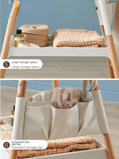 Nordic-inspired baby care table