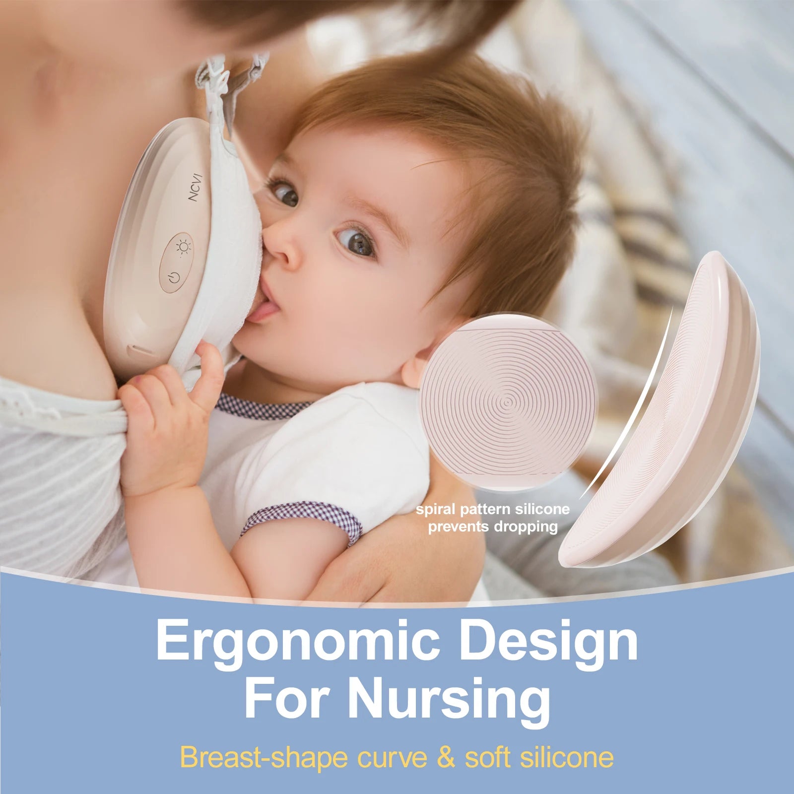 NCVI Warming Lactation Massager – Enhanced Breastfeeding Comfort & Support