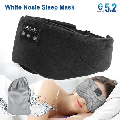 Sleep Mask with Headphones for New Moms – White Noise Bluetooth Eye Mask with Extra Soft Modal Lining & 100% Blackout