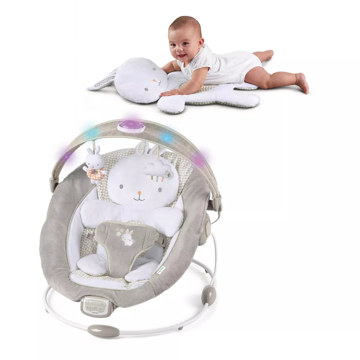 Ingenuity Twinkle Tails Bouncer - Cozy Comfort & Soothing Features for Your Newborn