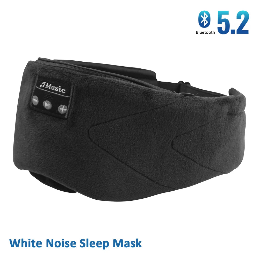 Sleep Mask with Headphones for New Moms – White Noise Bluetooth Eye Mask with Extra Soft Modal Lining & 100% Blackout