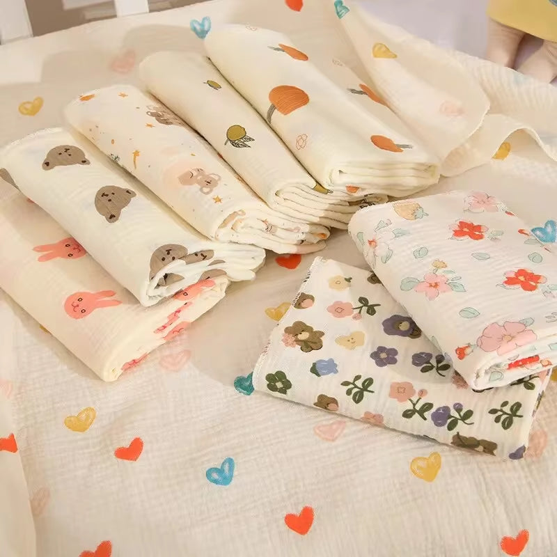 Cotton Muslin Baby Swaddle Blanket – 80x80cm