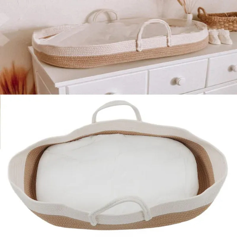 Folding Portable Cotton Rope Baby Carrying Basket: