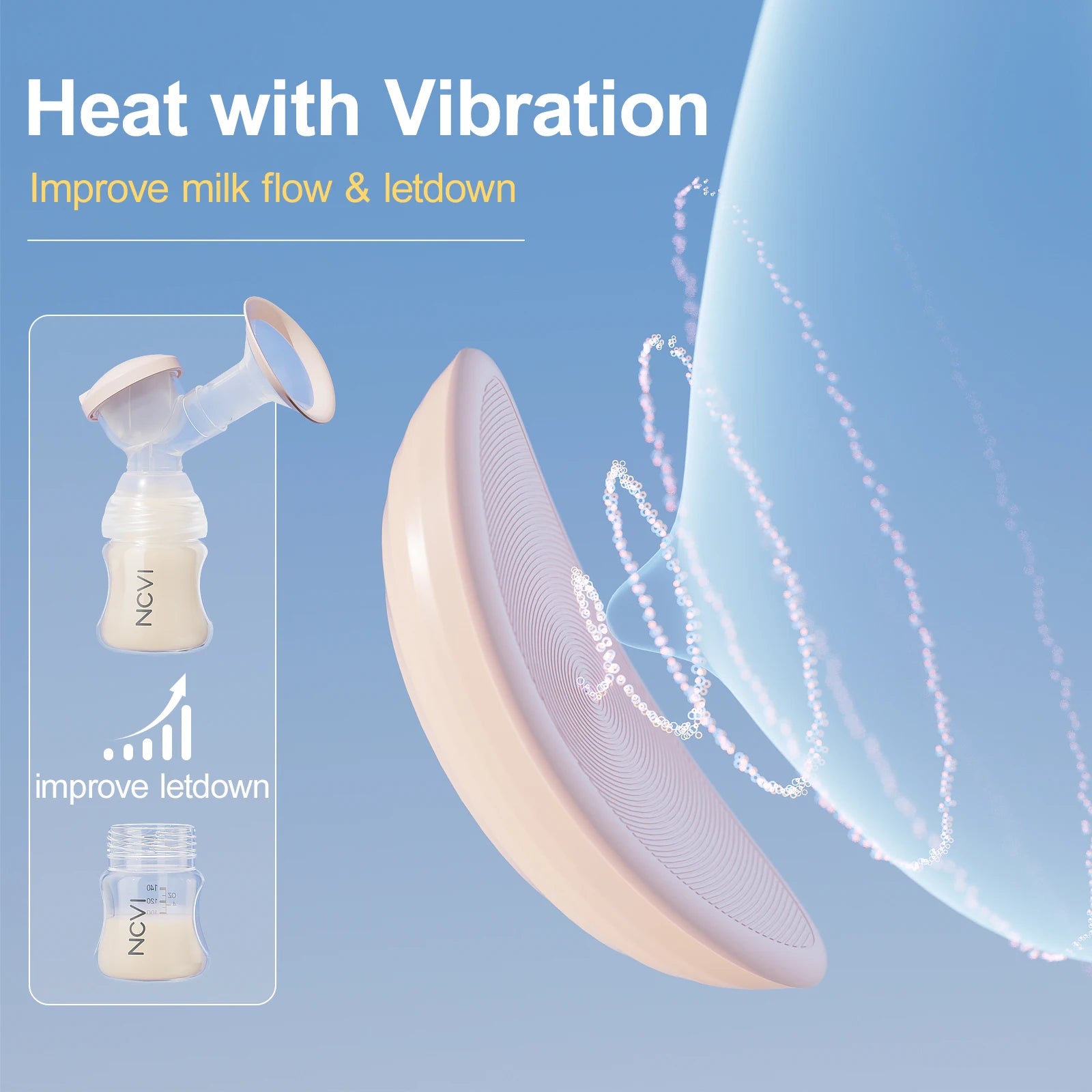 NCVI Warming Lactation Massager – Enhanced Breastfeeding Comfort & Support