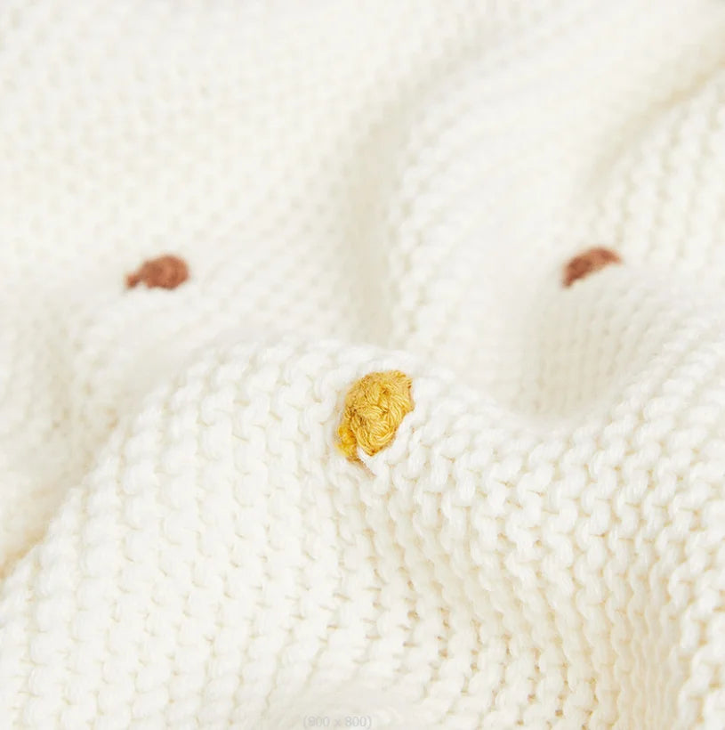 Luxurious Knitted Baby Blanket